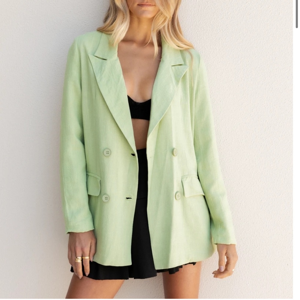 Charcoal Clothing Sage Oversized Blazer